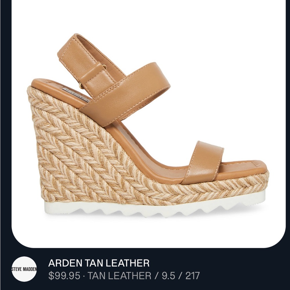 Steve Madden Arden wedge, size 9.5 NWT